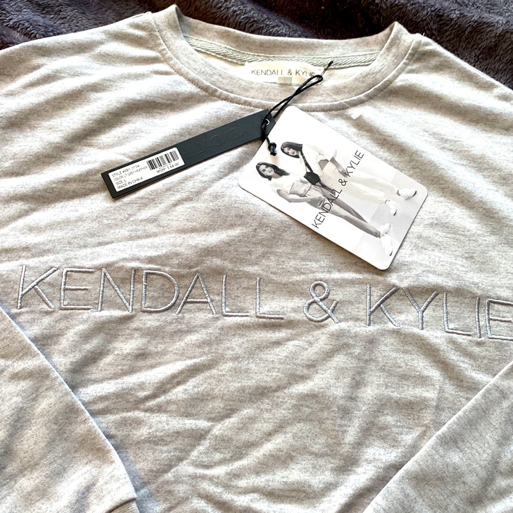 Kendall & Kylie crop top sweatshirt size L